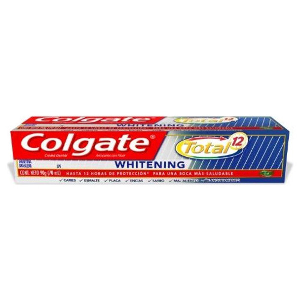 Pasta De Dientes Colgate Total 12 Whitening 90gr 0 Pasta De Dientes Colgate Total 12 Whitening 90gr 0