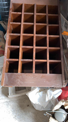 Botellero De Madera Lustrado Usado 0