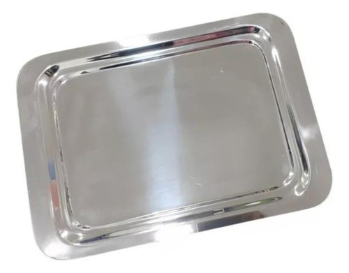 Bandeja Rectangular Doble Bajada Acero Inox. - 20,5x27,5 Cm 0