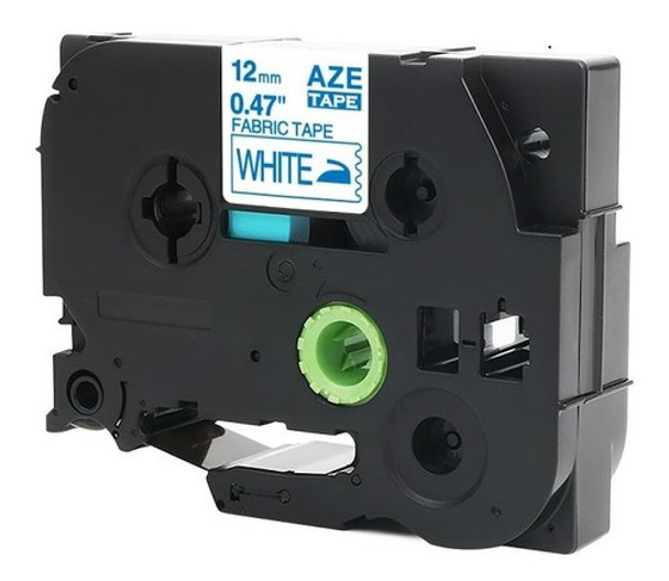 Cinta Compatible  Brother Rotulado Tela Ctze-fa3 Azul/blanco 0