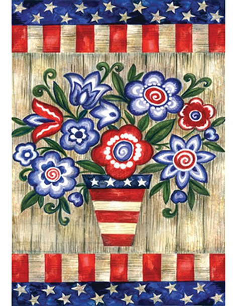 Toland Home Garden 118228 Flores Patrióticas Bandera Patriót 0