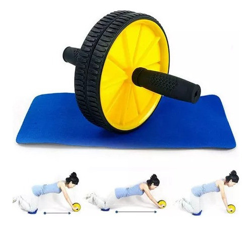 Rueda Ejercicio + Mini Alfombra Abdomen. Deporte 0