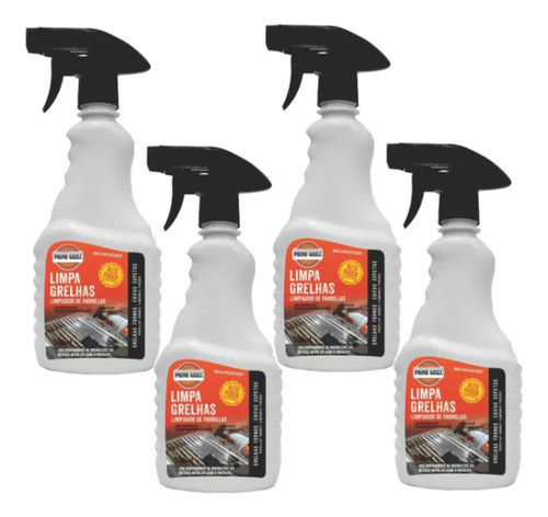 04 Un. Limpa Grelhas, Fogão, Coifa E Etc... (primegrill). 0