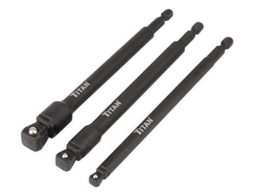 Titan Tools 49006 6 Impact Wobble Socket Adapter Set 3 Piece 0