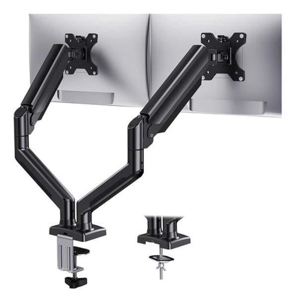 Soporte Monitores Pc Doble Max: 32 Enganche Vesa Escritorio 0