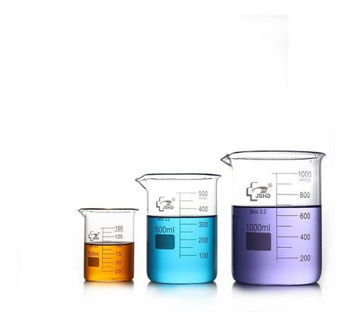 Kit 2 Vaso Precipitados  De Vidrio Borosilicato 3.3 Tres 0