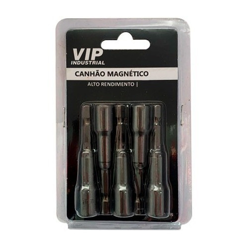 Soquete Canhão Parafusadeira Magnetico 11mm 5 Unidades 0
