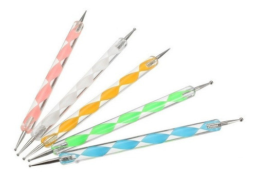 Bolillos Para Decoración De Uñas X 5 0