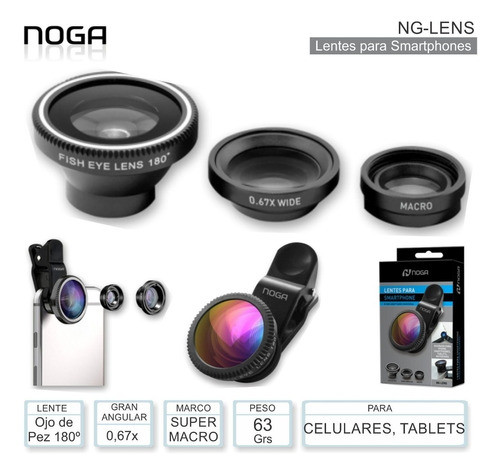 Set Lentes Para Celu 0