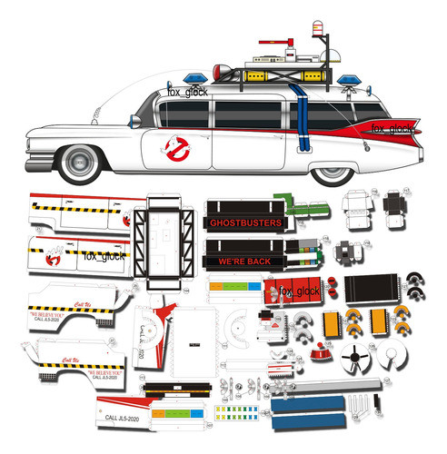 Ecto Uno Cazafanbtasmas Papercraft 0