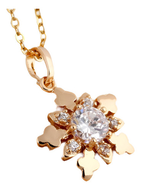 Collar De Joyería De Moda De La Señora, Flor Collar Colgante 0