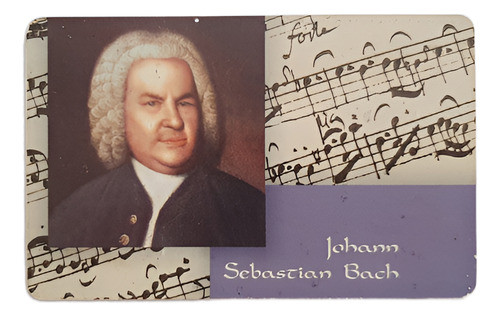 Cartão Telefônico Alemanha Johann Sebastian Bach Compositor 0