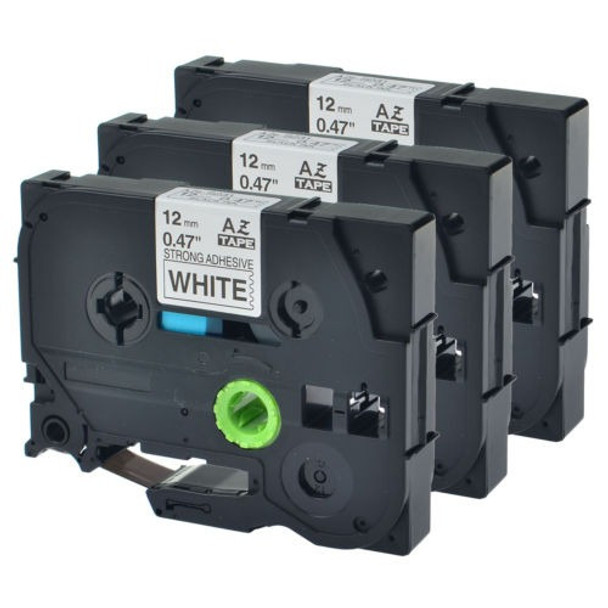 3pk Tz-s Tze-s231 Extra Fuerte Negro Sobre Blanco Para Cinta 0