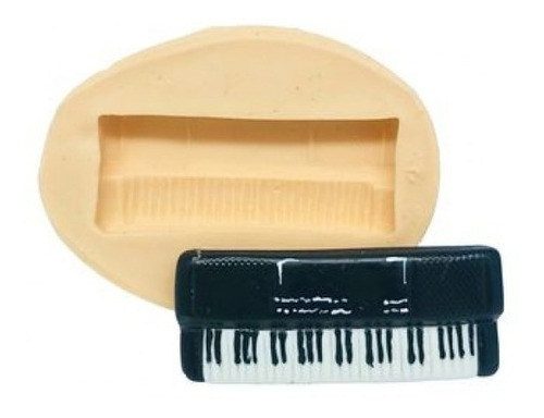 Molde De Silicone Instrumentos Musicais Teclado 0