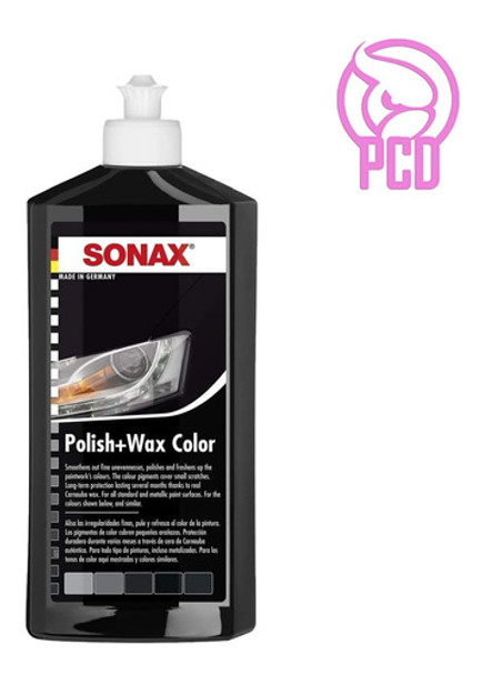 Sonax Polish & Wax Negro 500ml - Pule Y Encera - Cera Pcd 0 Sonax Polish & Wax Negro 500ml - Pule Y Encera - Cera Pcd 0