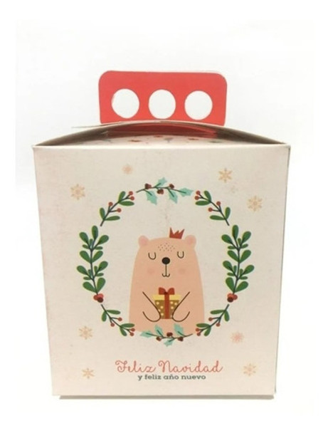 Pack X10 Caja Pan Dulce 1/4k 10,5x10,5x11,5cm Navideña 0 Pack X10 Caja Pan Dulce 1/4k 10,5x10,5x11,5cm Navideña 0