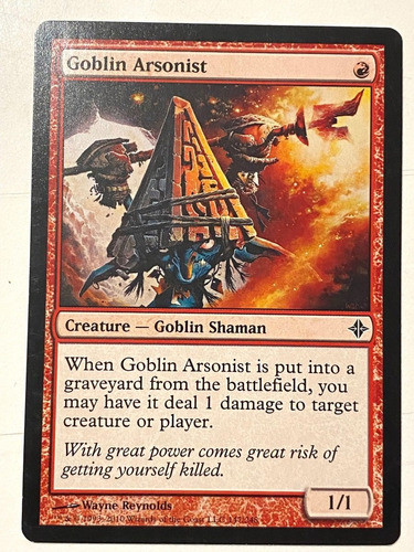 Cartas Magic Goblin Arsonist - Criatura Shaman Mtg Nps 0