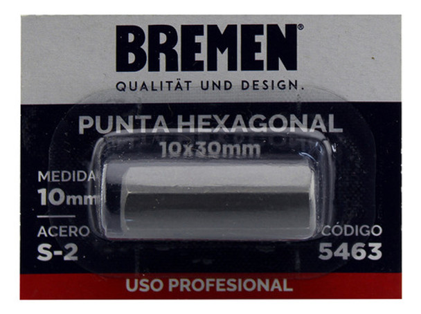Punta Hexagonal Allen 10mm Bremen 0