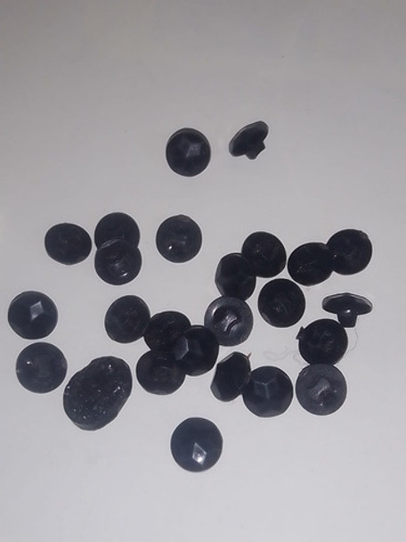 Antiguo Boton Botoncito Moda Negro Diseño Merceria 0