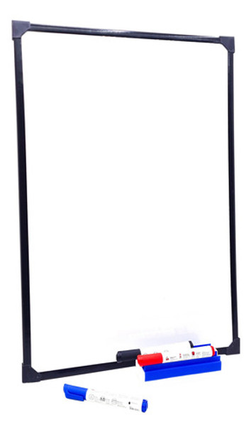 Pizarra Blanca 30 X 40 Cm Con Puntera-con Borrador + Fibron 0