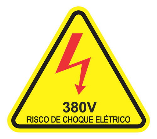 Sinalizadores De Painel 380v Risco De Choque Eletrico 0