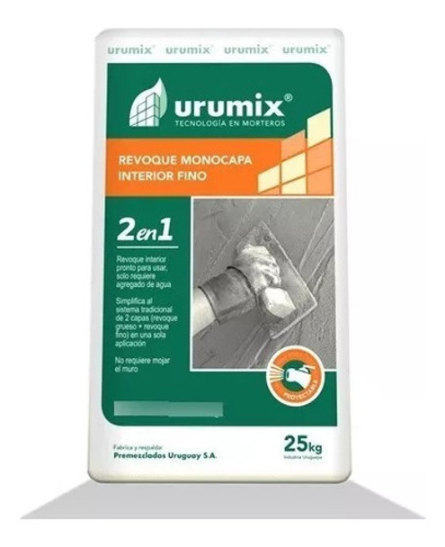 Revoque 2 En 1 Monocapa Interior - Ferreteria Chaplin 0