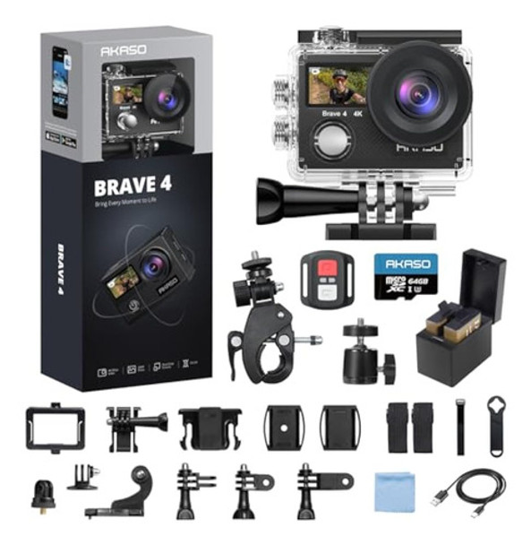 Akaso Brave 4 Cámara De Acción 4k 30fps Con 0