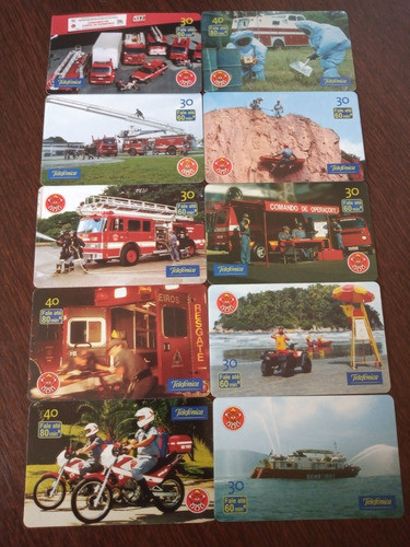 Cartões Telefonicos Série Dia Bombeiro 0