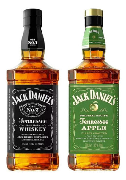 Pack X2 Jack Daniel´s Old No. 7 + Jack Daniel´s Apple Whisky 0