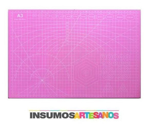 Base De Corte A3  45x30cm Rosada 0