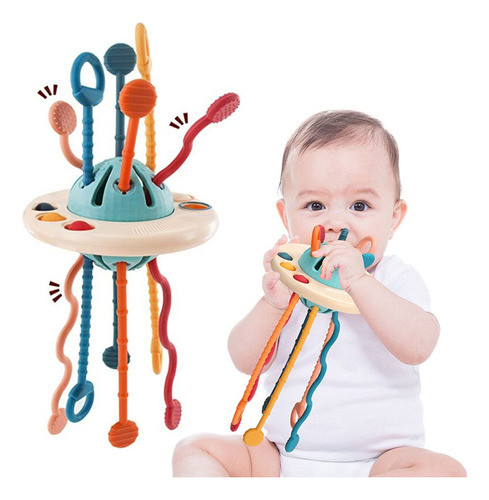 Brinquedo Baby Bite Com Cordão Macio De Silicone Abs 0