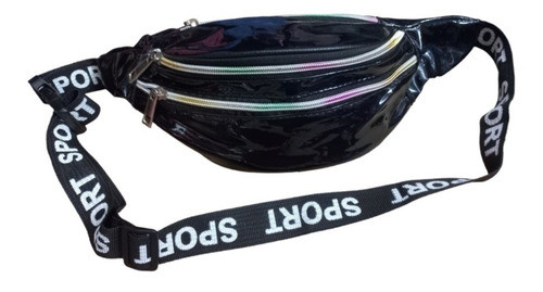 Riñonera En Charol 3 Cierres Color A Elección 0