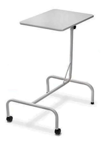 Mesa De Refeição Pintada Com Rodas E Regulagem De Altura 0