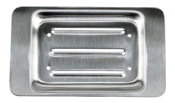 Saboneteira Retangular Em Aço Inox 0