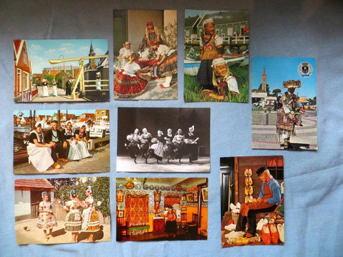 Tarjetas Postales Trajes Tipicos Rusia Holanda X Unidad 0