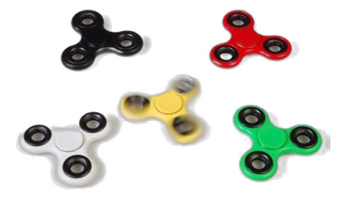 5/lot Color Tri-spinner Fidget Juguete Edc Mano Dedo Vuelta 0