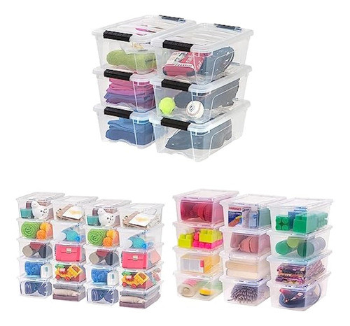 Iris Usa - Contenedor De Plástico De 12 Cuartos De 0