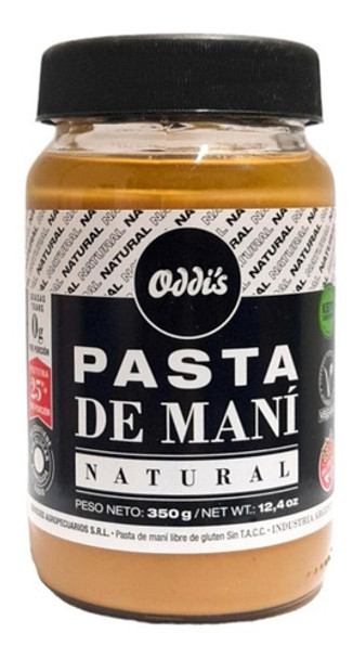 Pasta De Mani  Natural Oddi´s X 350 Gr 0