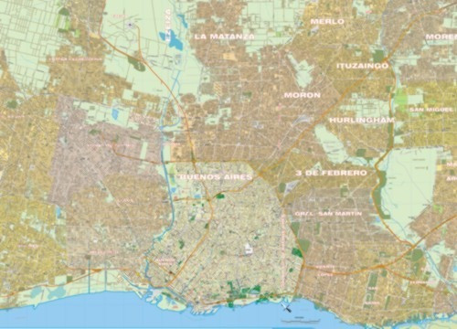 Mapa Del Gran Buenos Aires - Mapa - Gba - 0