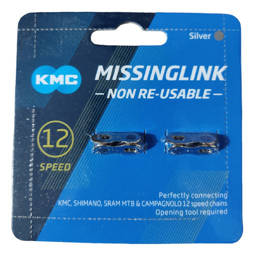 Eslabon De Enganche Cadena 12v Kmc Missing Link X 2un 0
