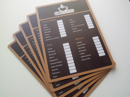11 Cardápios A3 Em Pvc 2mm Laminados Frente E Verso 0