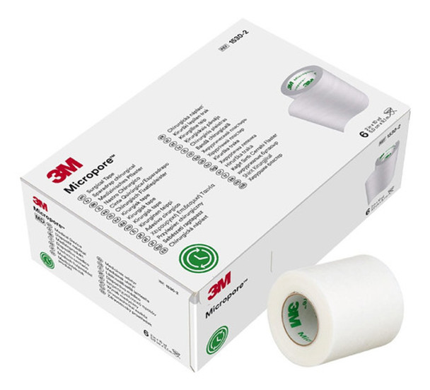 Cinta Adhesiva Micropore 5 Cm X 9 Mts X 6 Unidades 1530/2 3m 0