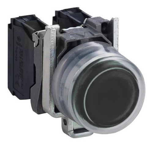 Botón No Rasante Protegido Negro Momentáneo 2nc 0
