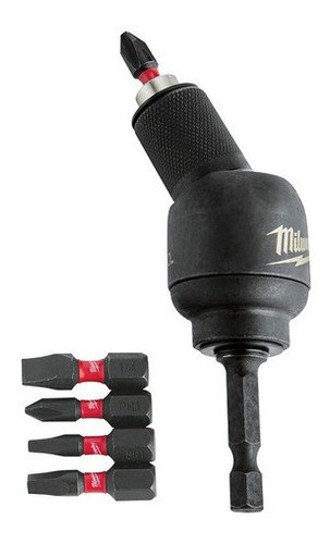 Adaptador Pivot Taladro Atornillador Milwaukee + 6 Puntas 0