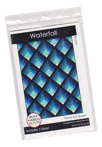 Patrón De Quilting Waterfall Para Dos Tamaños Con Instruccio 0