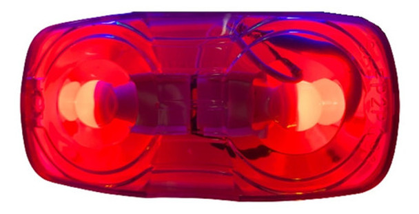 Farol Trailer Carro Zorra 12v X2 C/ Lampara Led T10 Rojo Z1 0