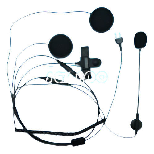 Para Icom Radio Casco Abierto Motocicleta Casco/auricular Ic 0