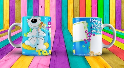 Plantillas Sublimación Tazas - Día Del Amigo #3 / Psd 0