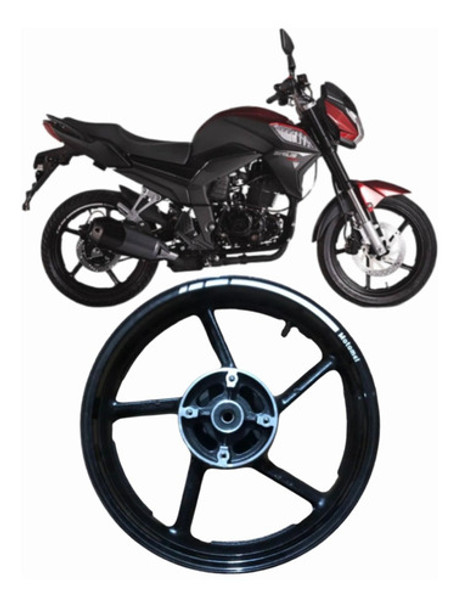 Llanta Trasera 17 Aleacion Disco Motomel Sirius 250 Original 0 Llanta Trasera 17 Aleacion Disco Motomel Sirius 250 Original 0