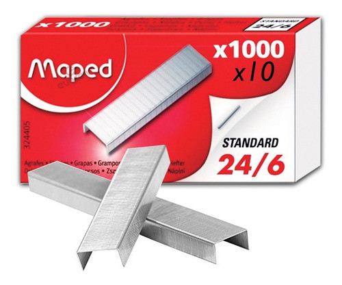 Broche Maped N° 24/6 X 10000 Unidades Para Abrochadora 0